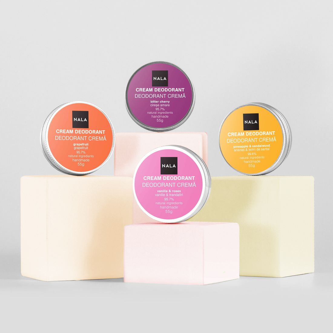 Pachet 4 x Deodorante Naturale - Esențial