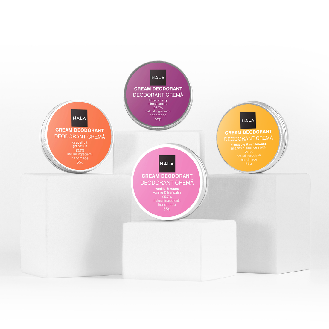 Pachet 4 x Deodorante Naturale - Esențial