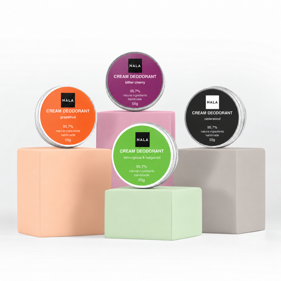 Pachet 3+1 Deodorante Naturale Cremă - Esențial