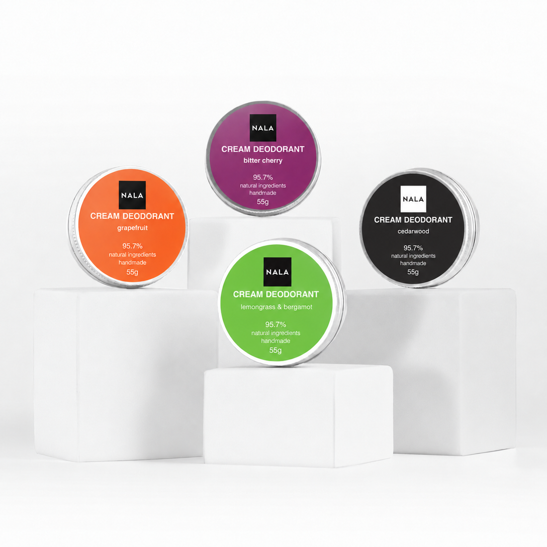Pachet 3+1 Deodorante Naturale Cremă - Esențial