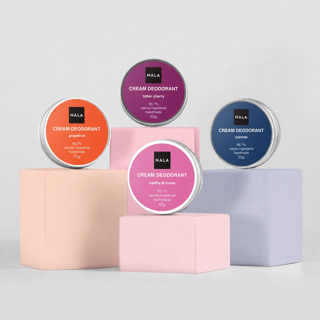 Pachet 3+1 Deodorante Naturale Cremă - Esențial