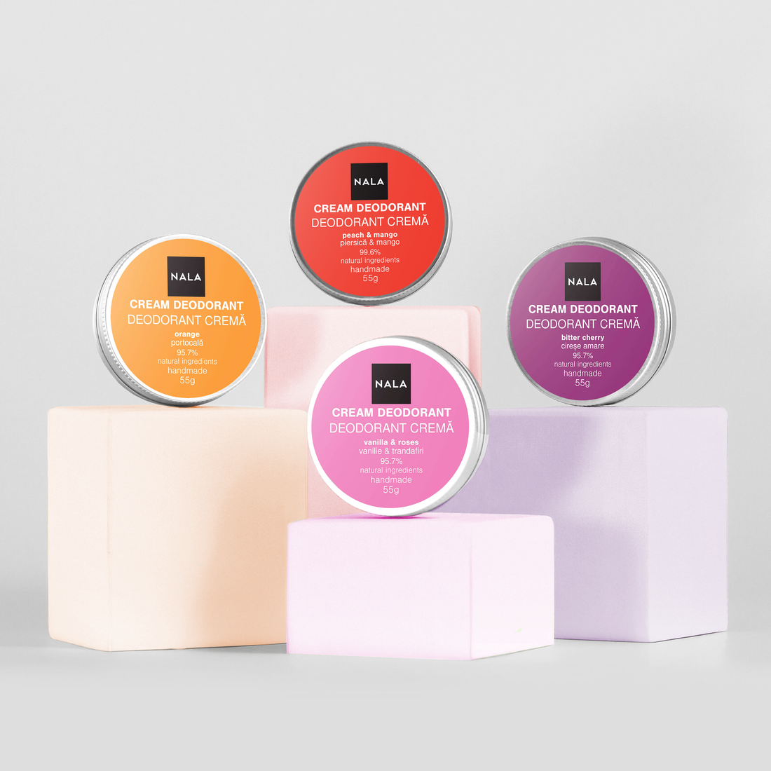Pachet 4 x Deodorante Naturale - Fresh Mode ON