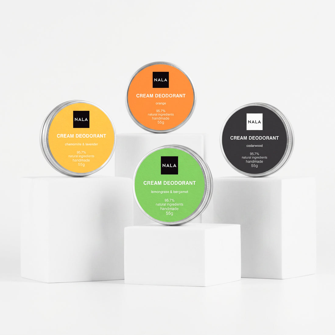 Pachet 4 x Deodorante Naturale - Fresh Mix