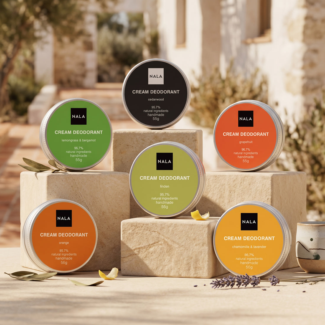 Pachet 6 x Deodorante Naturale - Fresh Mix