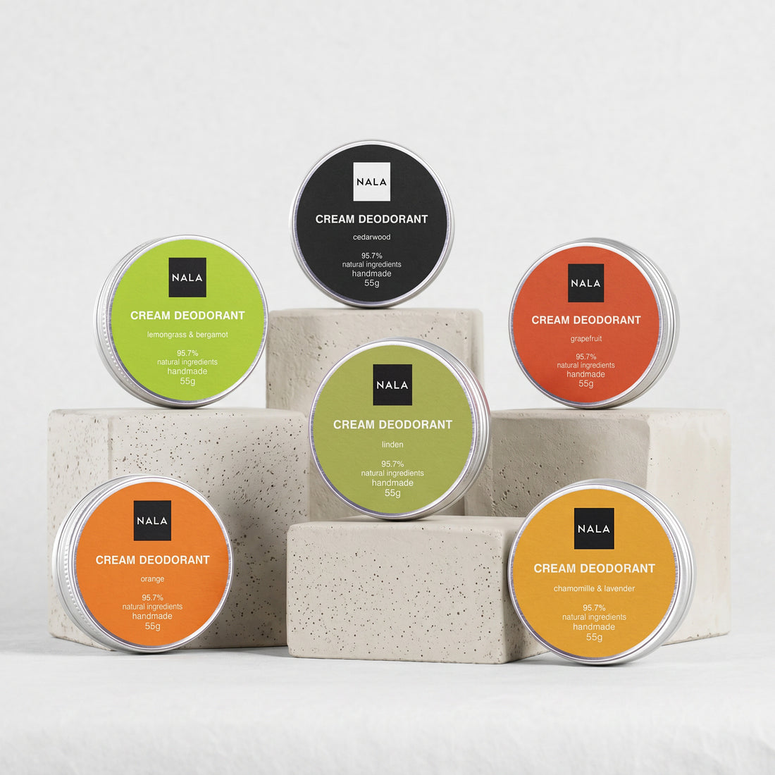 Pachet 6 x Deodorante Naturale - Fresh Mix