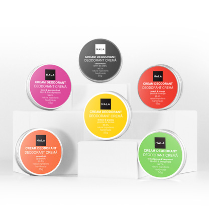 Pachet 6 x Deodorante Naturale - Fără Griji