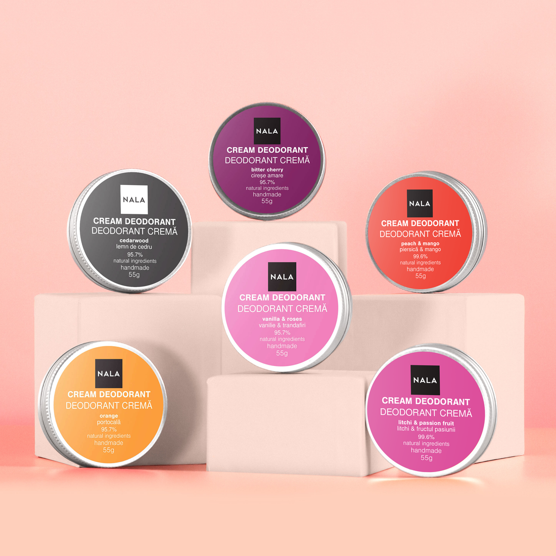Pachet 6 x Deodorante Naturale - Fresh Mode ON