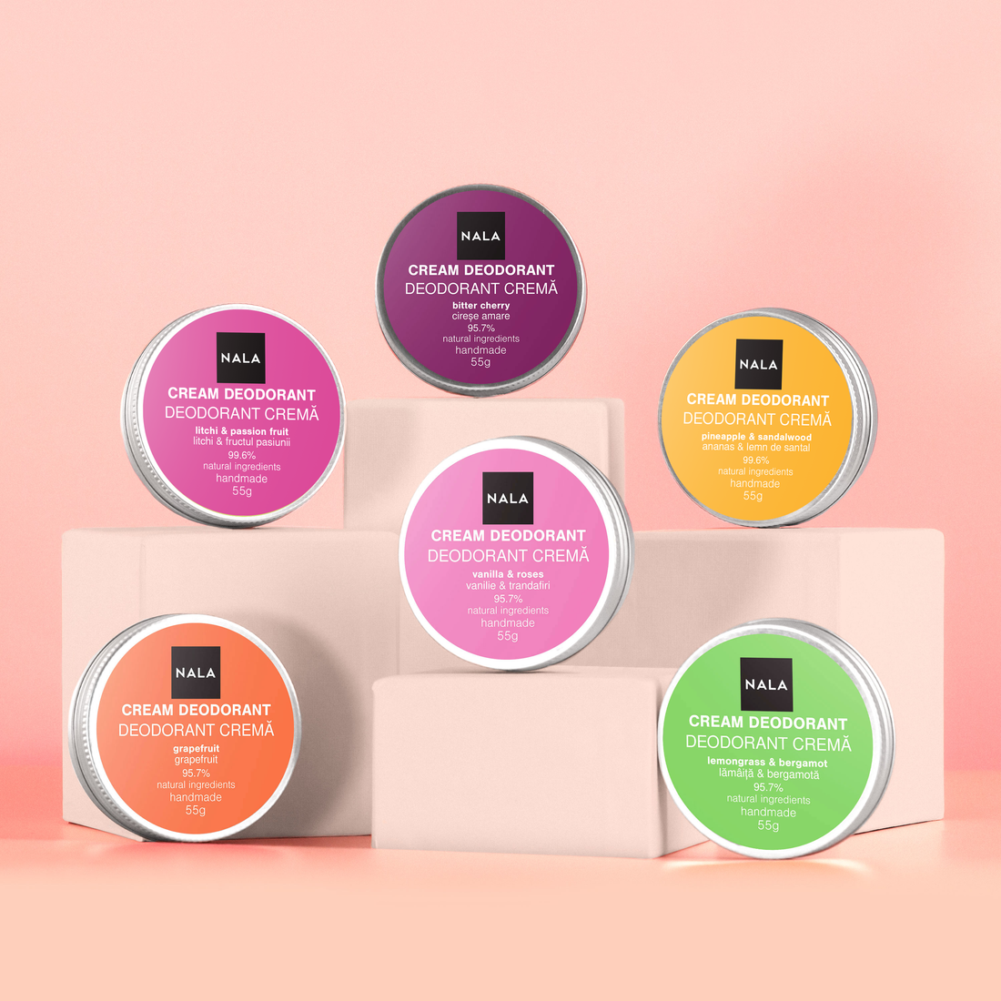 Pachet 6 x Deodorante Naturale - Fresh Start
