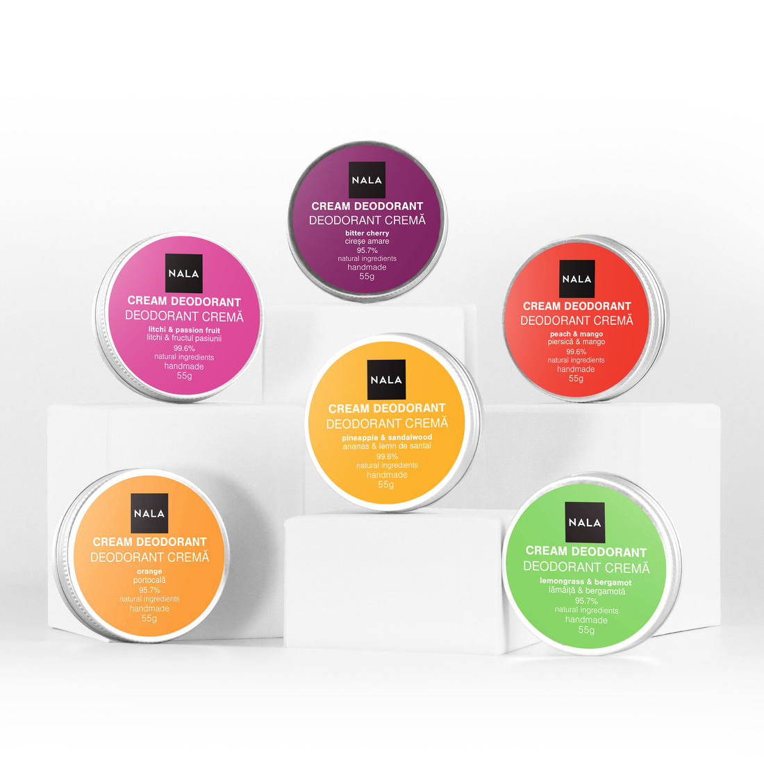 Pachet 6 x Deodorante Naturale - Protecție &amp; Confort
