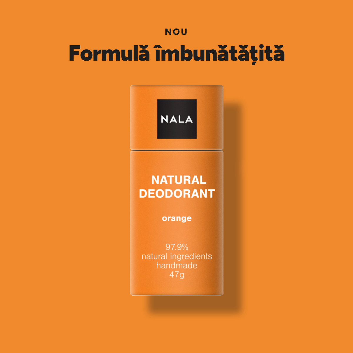 Deodorant Natural Stick NOU - Portocală