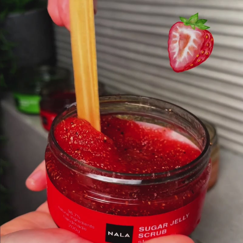 Exfoliant Zahăr Jeleu - Căpșuni