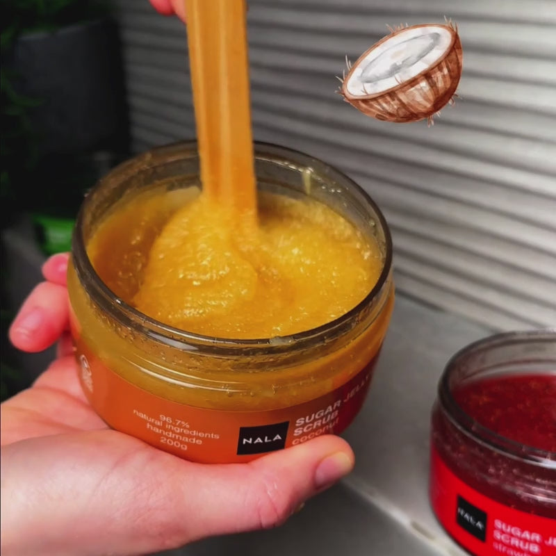 Exfoliant Zahăr Jeleu - Nucă de Cocos