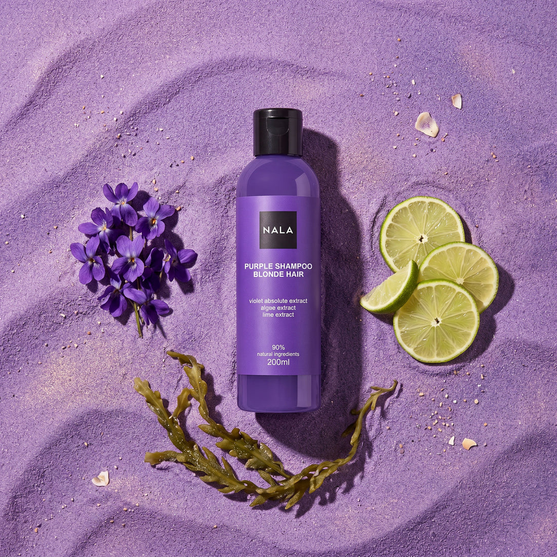 Șampon Violet Păr Blond - Extract Absolut Violete, Alge Marine, Lămâie Verde