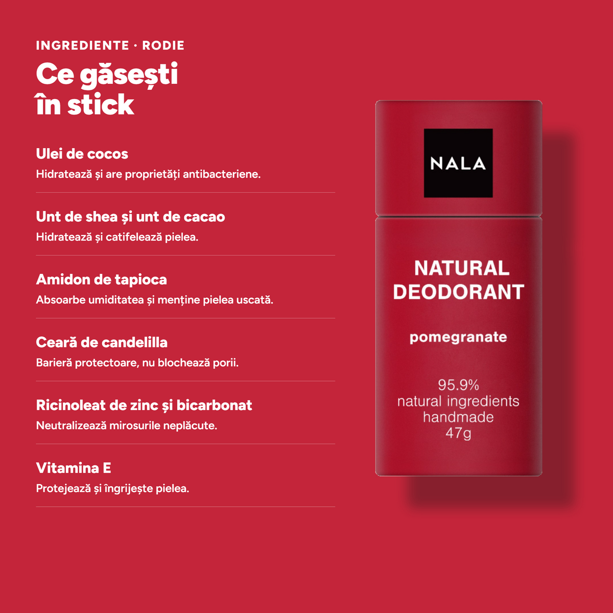 Deodorant Natural Stick NOU - Rodie