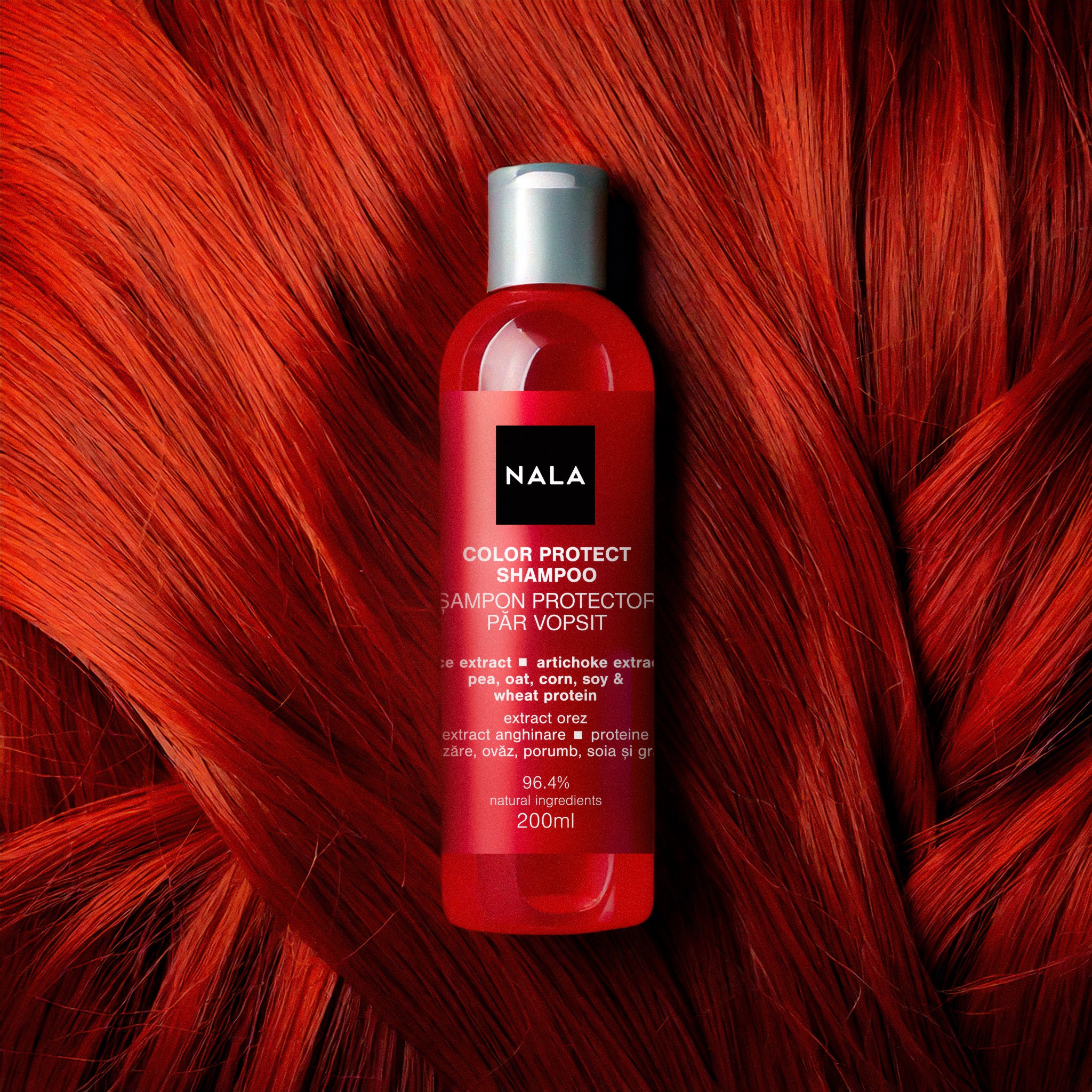 Șampon protector Păr Vopsit - Extract Orez, Anghinare, Proteine Mazăre, Ovăz, Porumb, Soia și Grâu