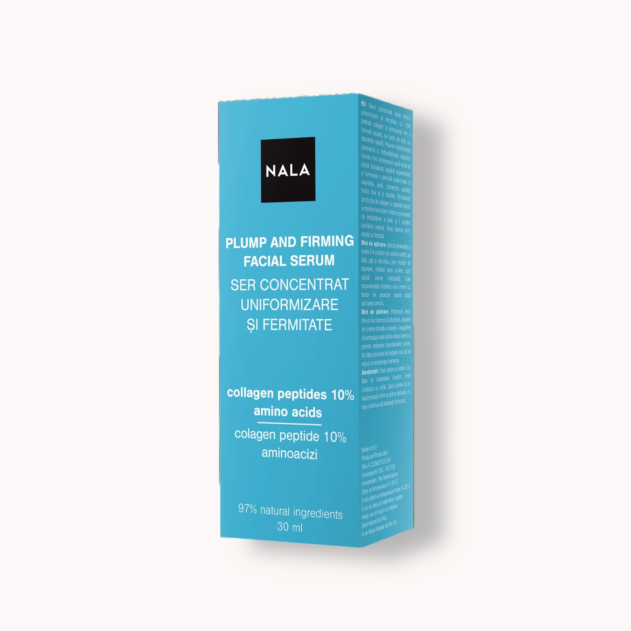 Ser Concentrat Uniformizare și Fermitate - Colagen Peptide 10% + Aminoacizi NALA poza cutie