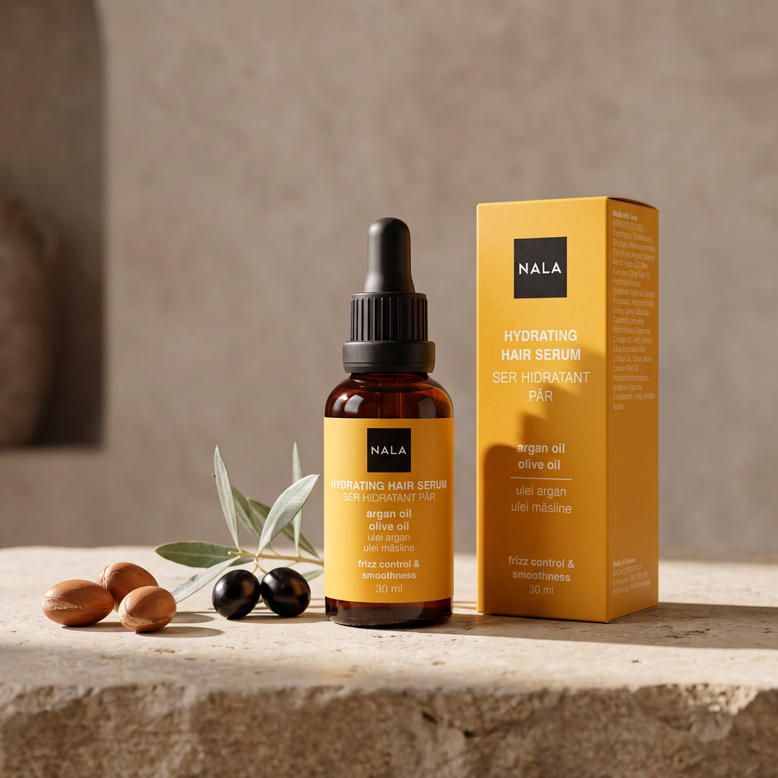 Ser hidratant păr - Ulei Argan &amp; Ulei Masline