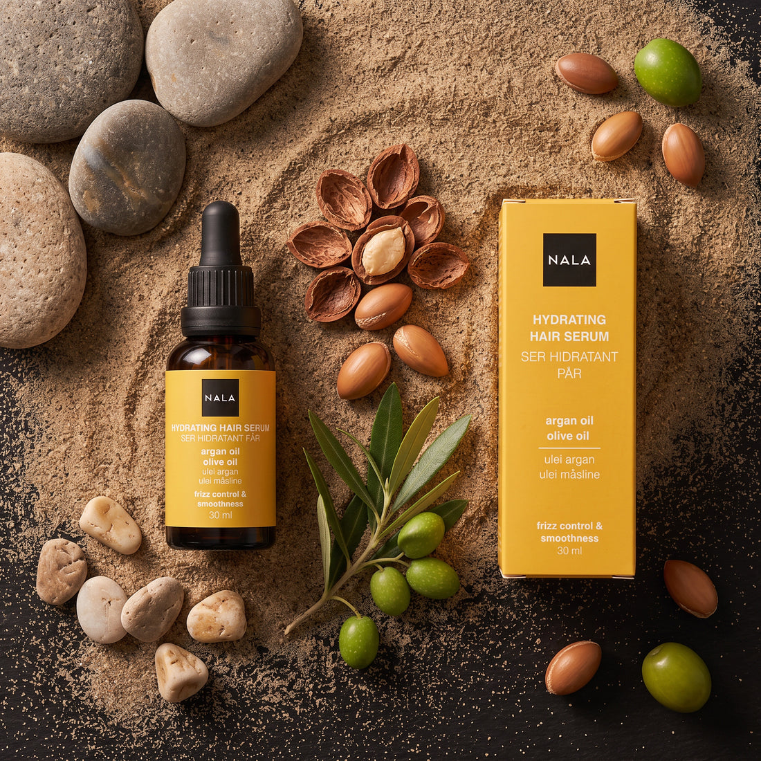Ser hidratant păr - Ulei Argan &amp; Ulei Masline