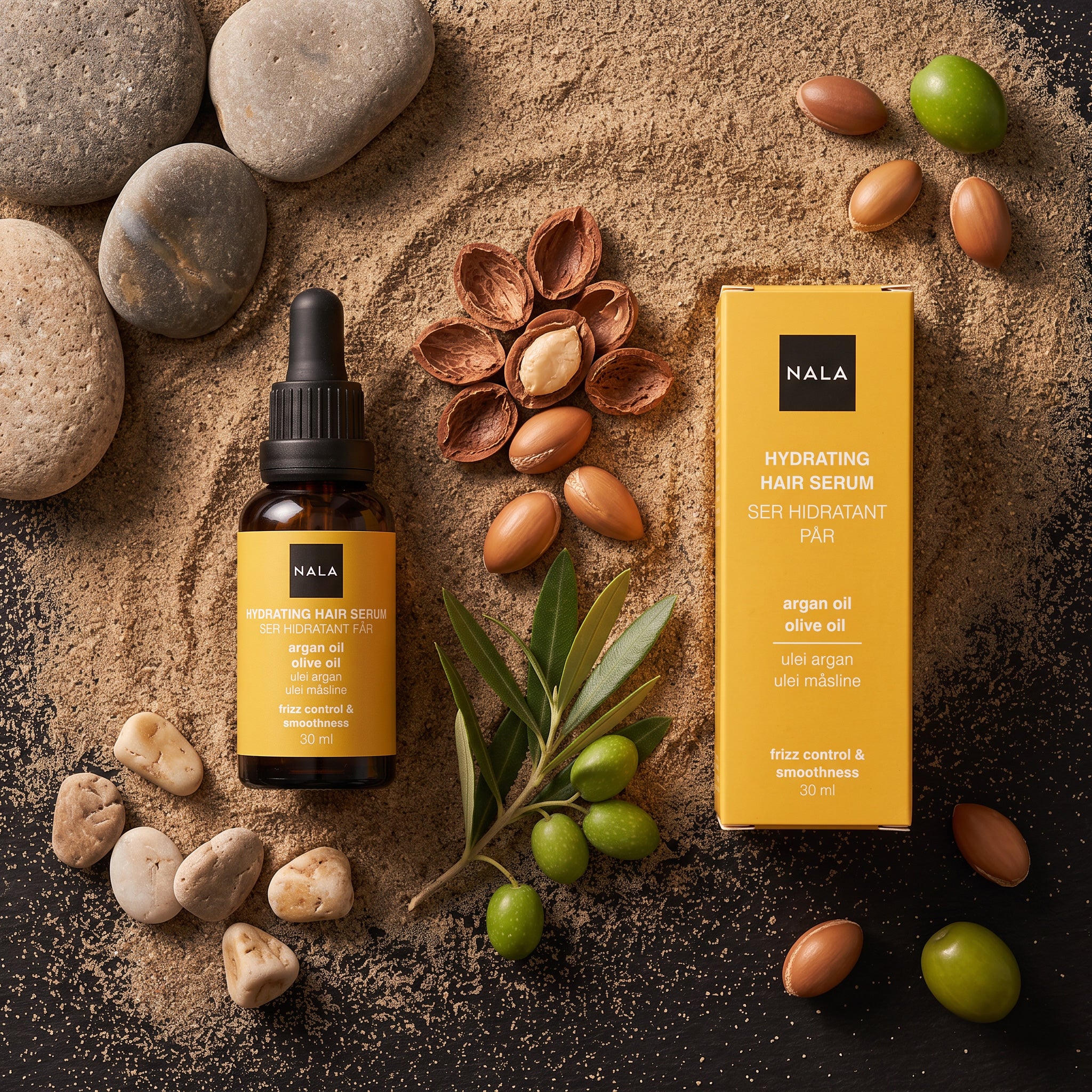Ser hidratant păr - Ulei Argan &amp; Ulei Masline