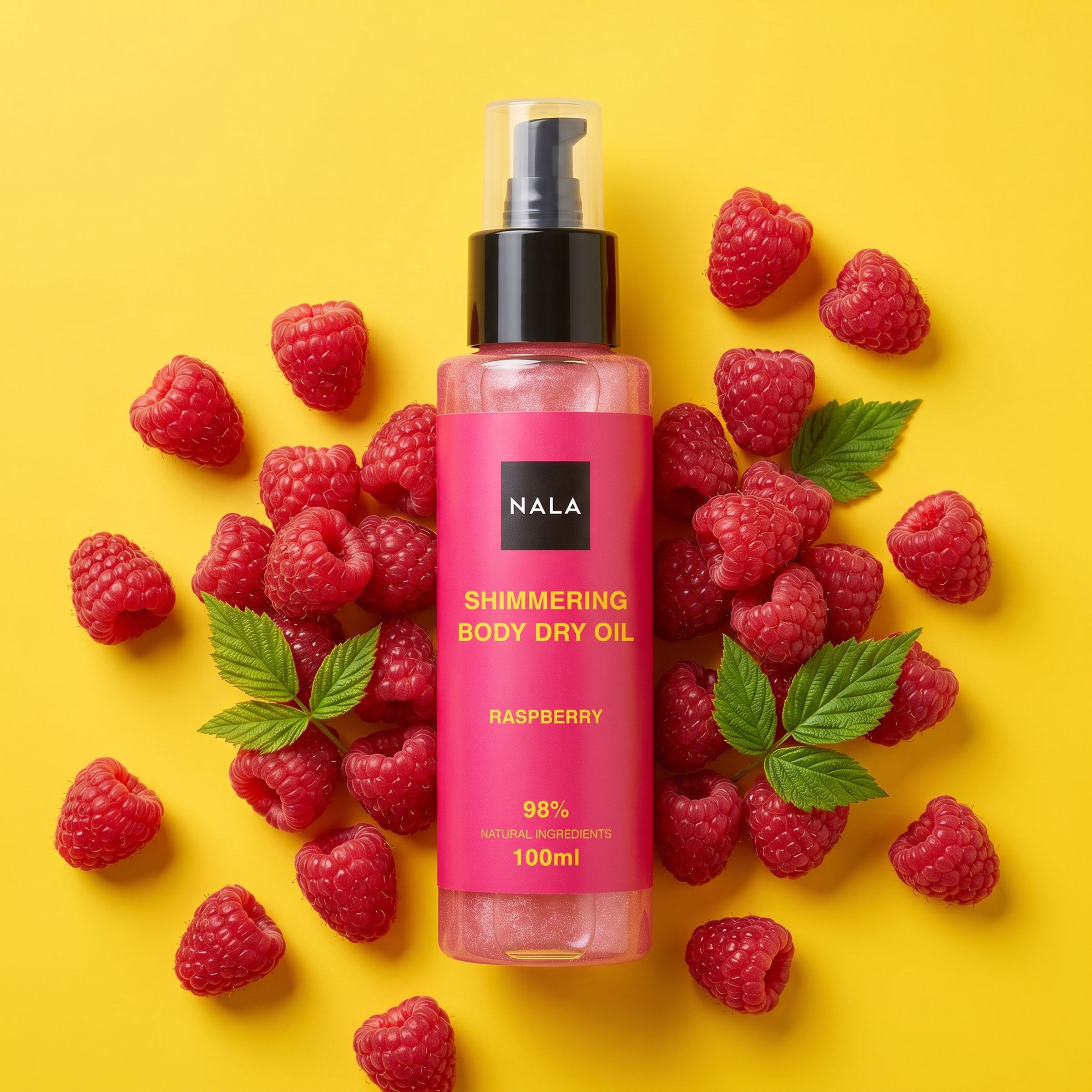 化粧下地 CHANSO COSMETICS Protection Base Ulei Uscat cu Sclipici Roz Zmeură | Noutate NALA – NALA Cosmetice