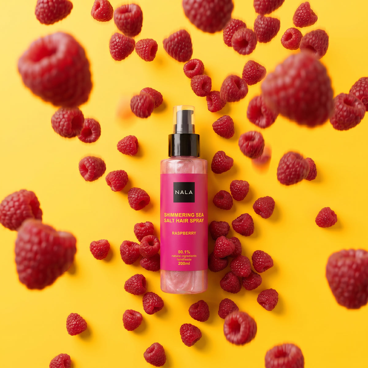 Spray Strălucitor Păr Sare de Mare PINK - Zmeură