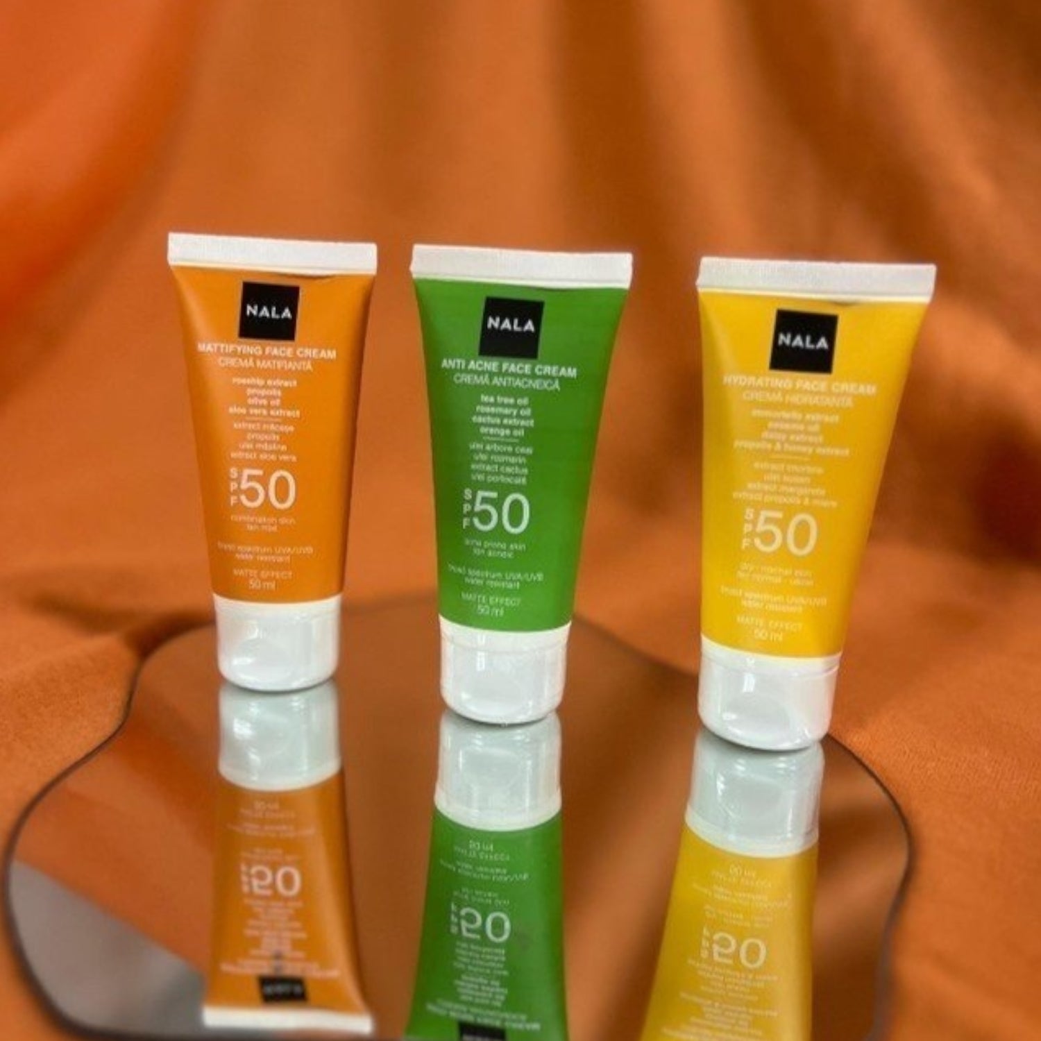 Cremă Antiacneică SPF 50 - Ten Acneic - Arbore Ceai &amp; Rozmarin