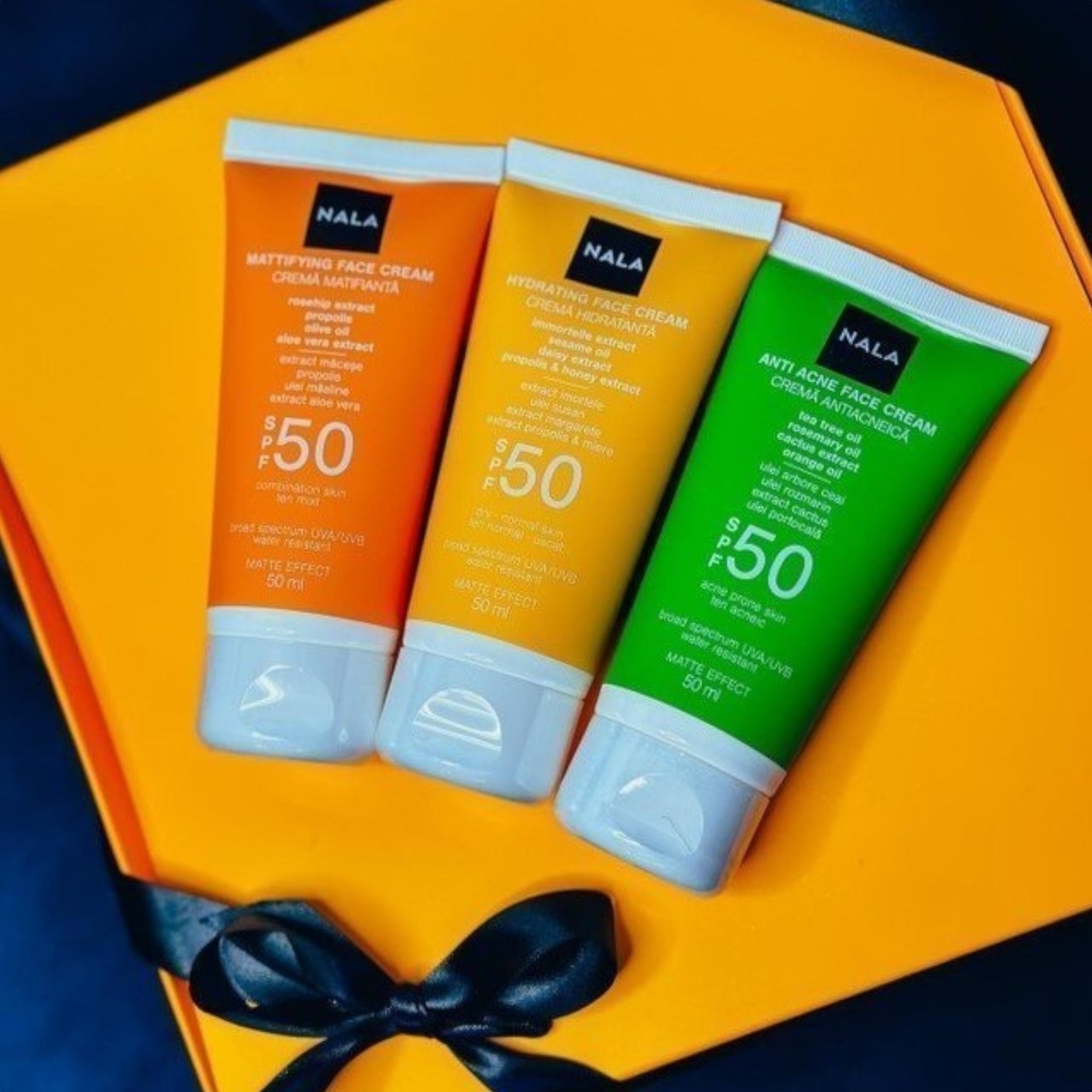 Cremă Matifiantă SPF 50 - Ten Mixt - Măceșe &amp; Ulei Măsline