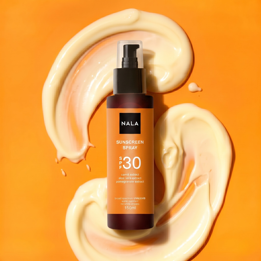 Spray Loțiune protecție solară SPF30 - Extract Morcov, Aloe Vera și Rodie