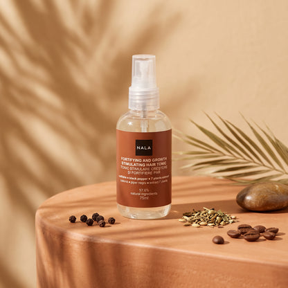 Tonic Stimulare Creștere și Fortifiere Păr - Cafeină, Piper negru &amp; Extract 7 Plante